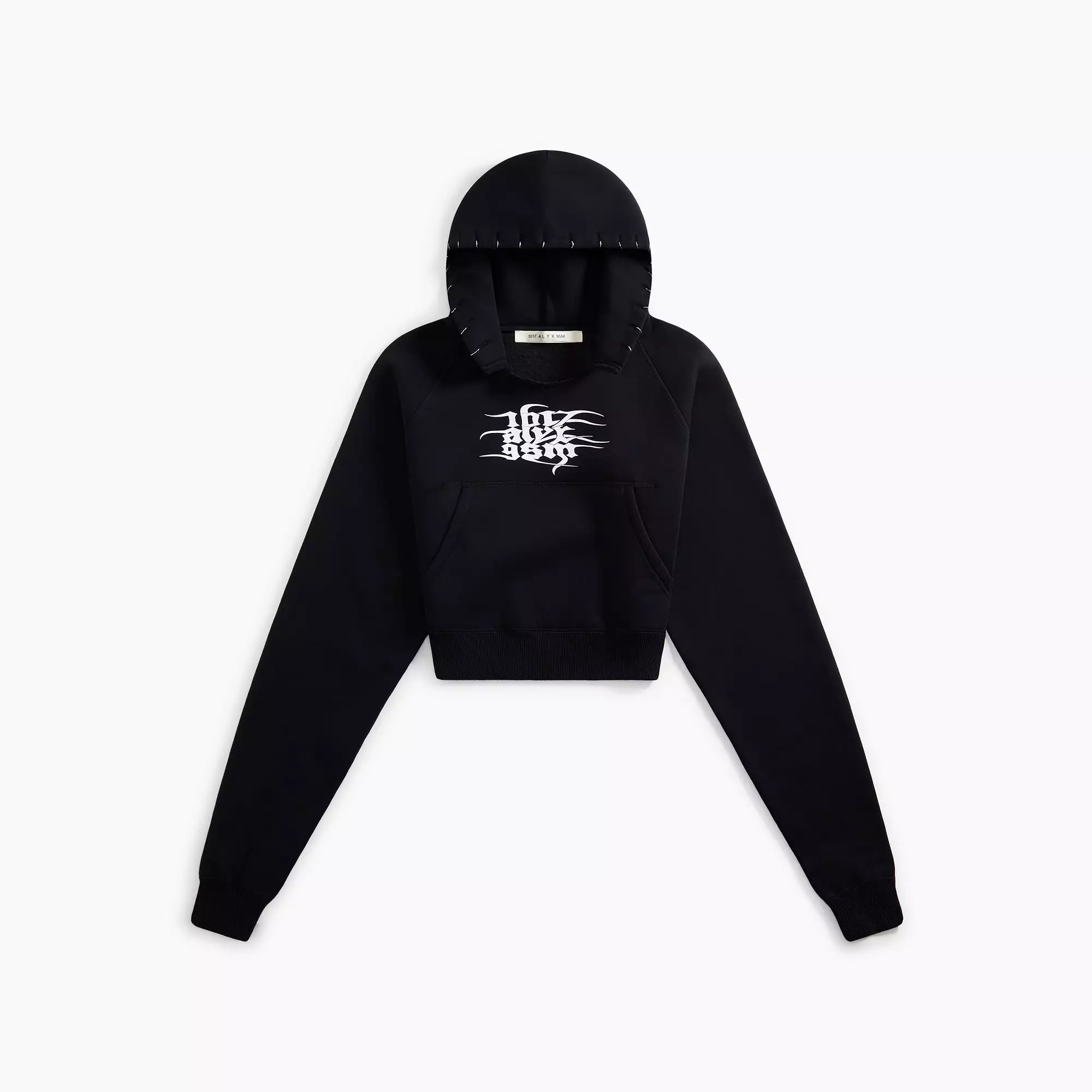 1017 ALYX 9SM Piercing Crop Hoodie - Black