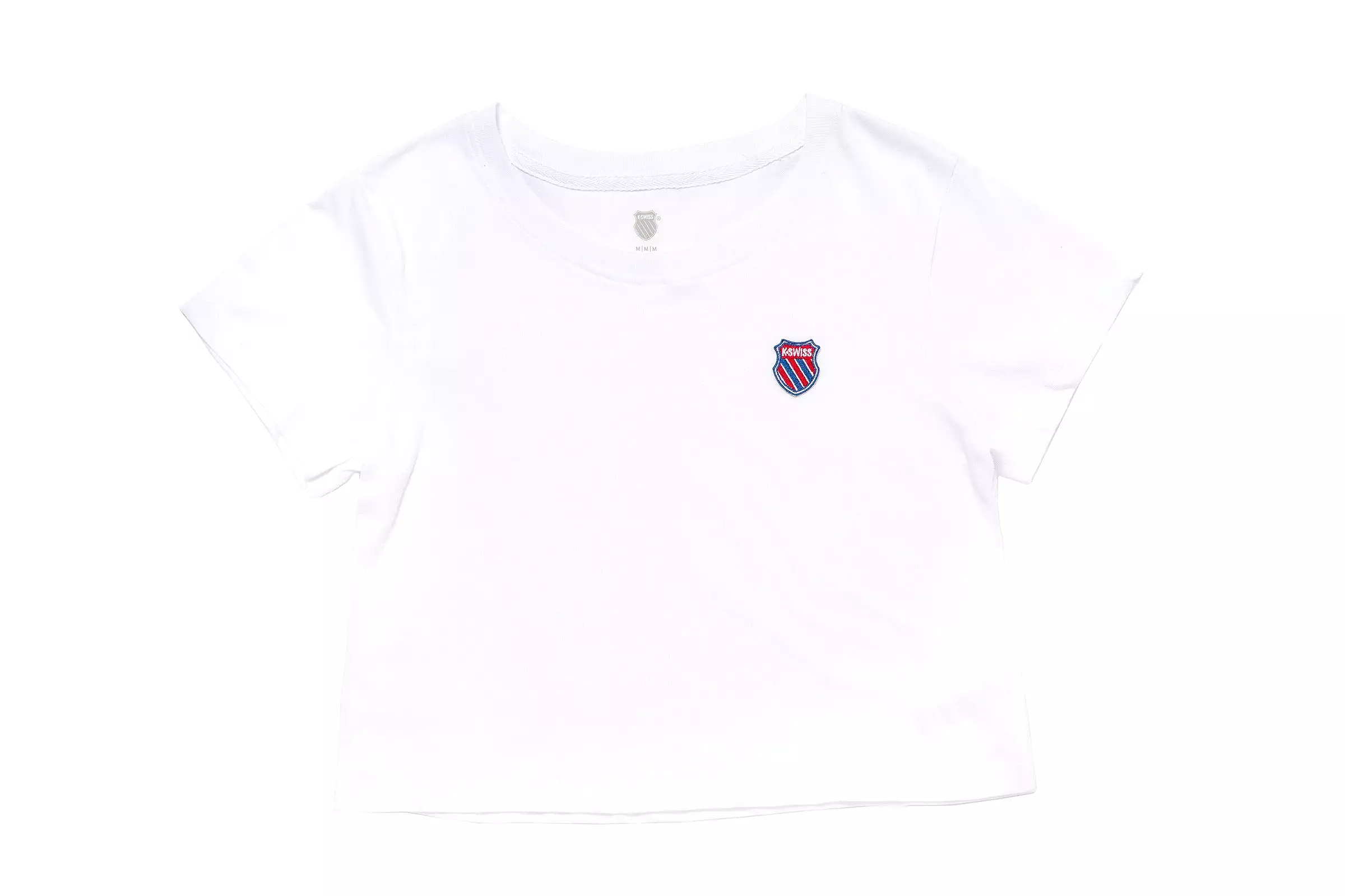 192435-194 | WOMENS TIEBREAKER CROPPED TEE | STARK WHITE