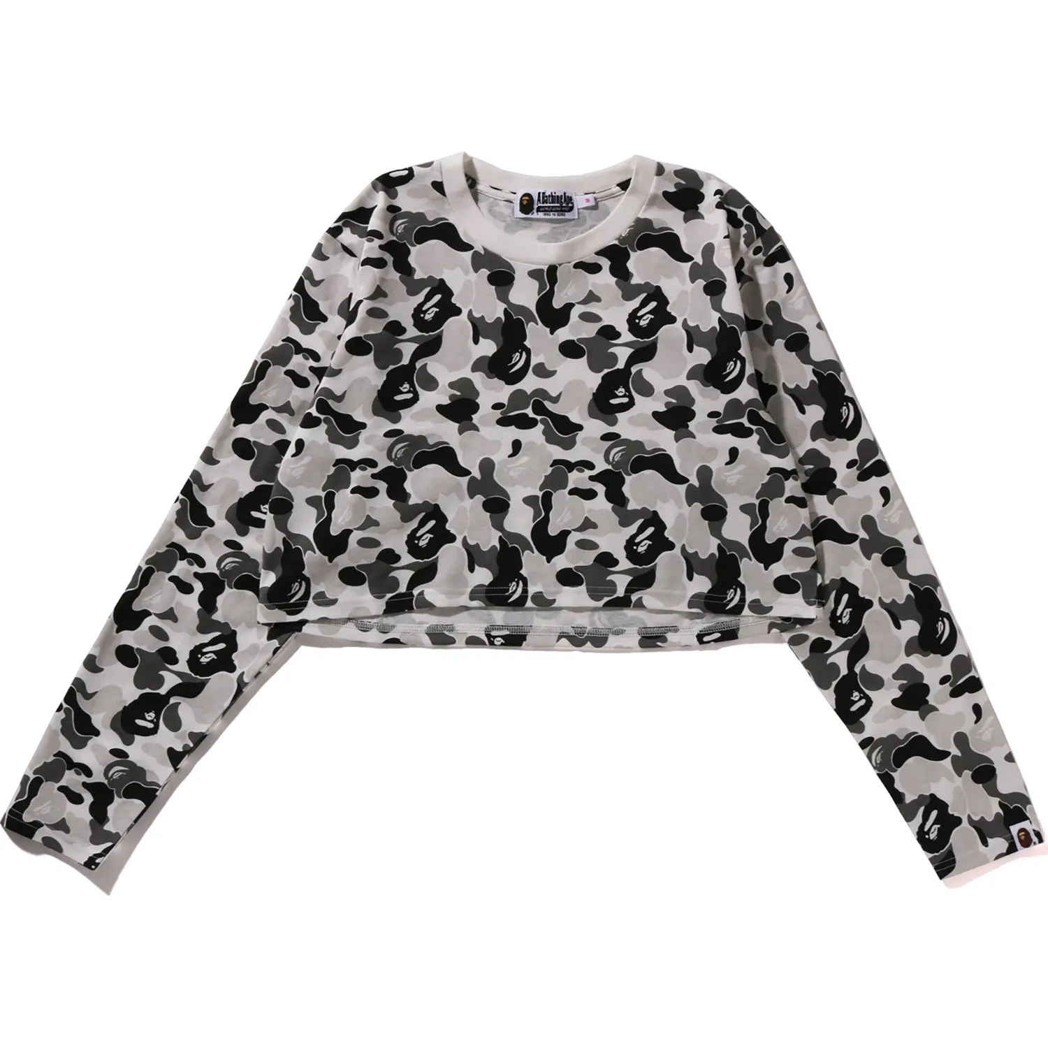 ABC CAMO CROPPED L/S TEE LADIES