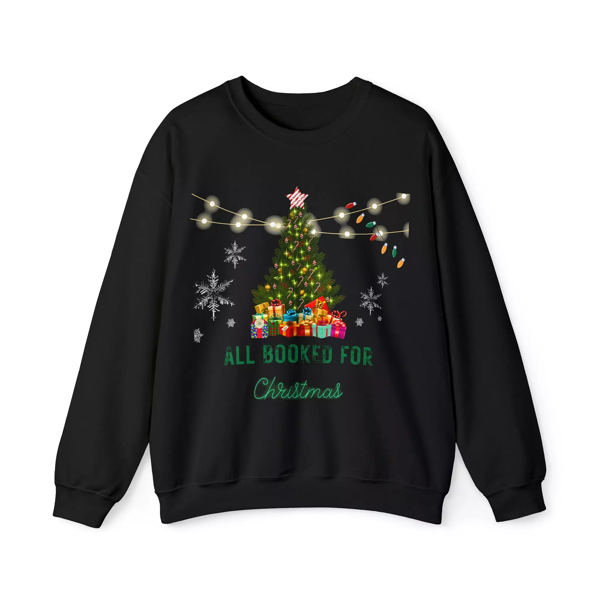 All booked for Christmas - Unisex Heavy Blend Crewneck Sweatshirt