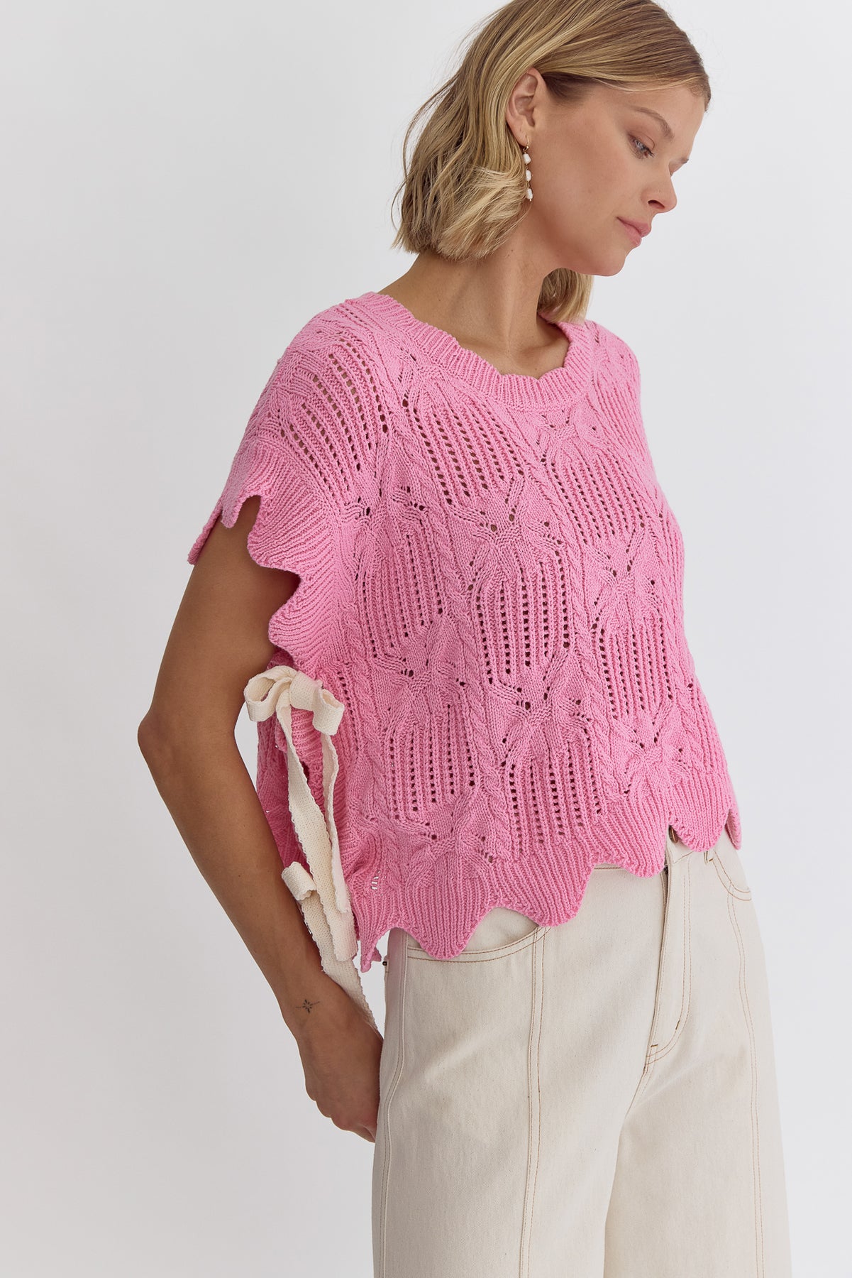 All Tied Up Crochet Sweater