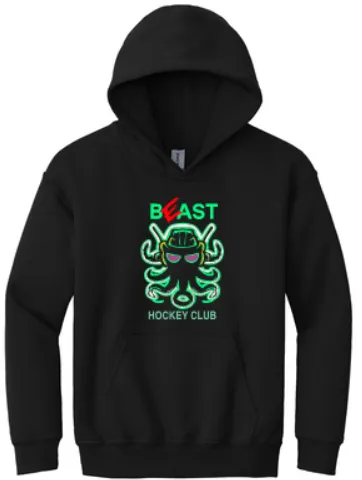 BEAST HOCKEY YOUTH HEAVY BLEND PULLOVER HOODED SWEATSHIRT