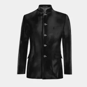  Blazer mao negro Ónix de terciopelo esencial