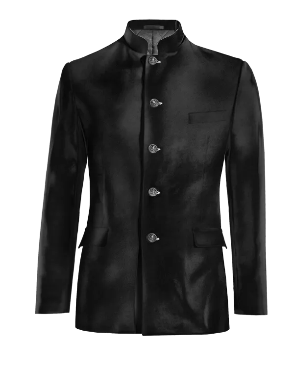  Blazer mao negro Ónix de terciopelo esencial