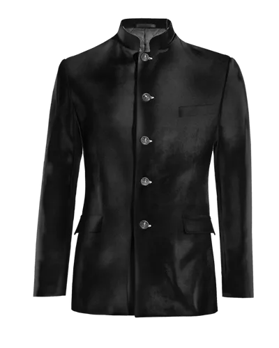  Blazer mao negro Ónix de terciopelo esencial