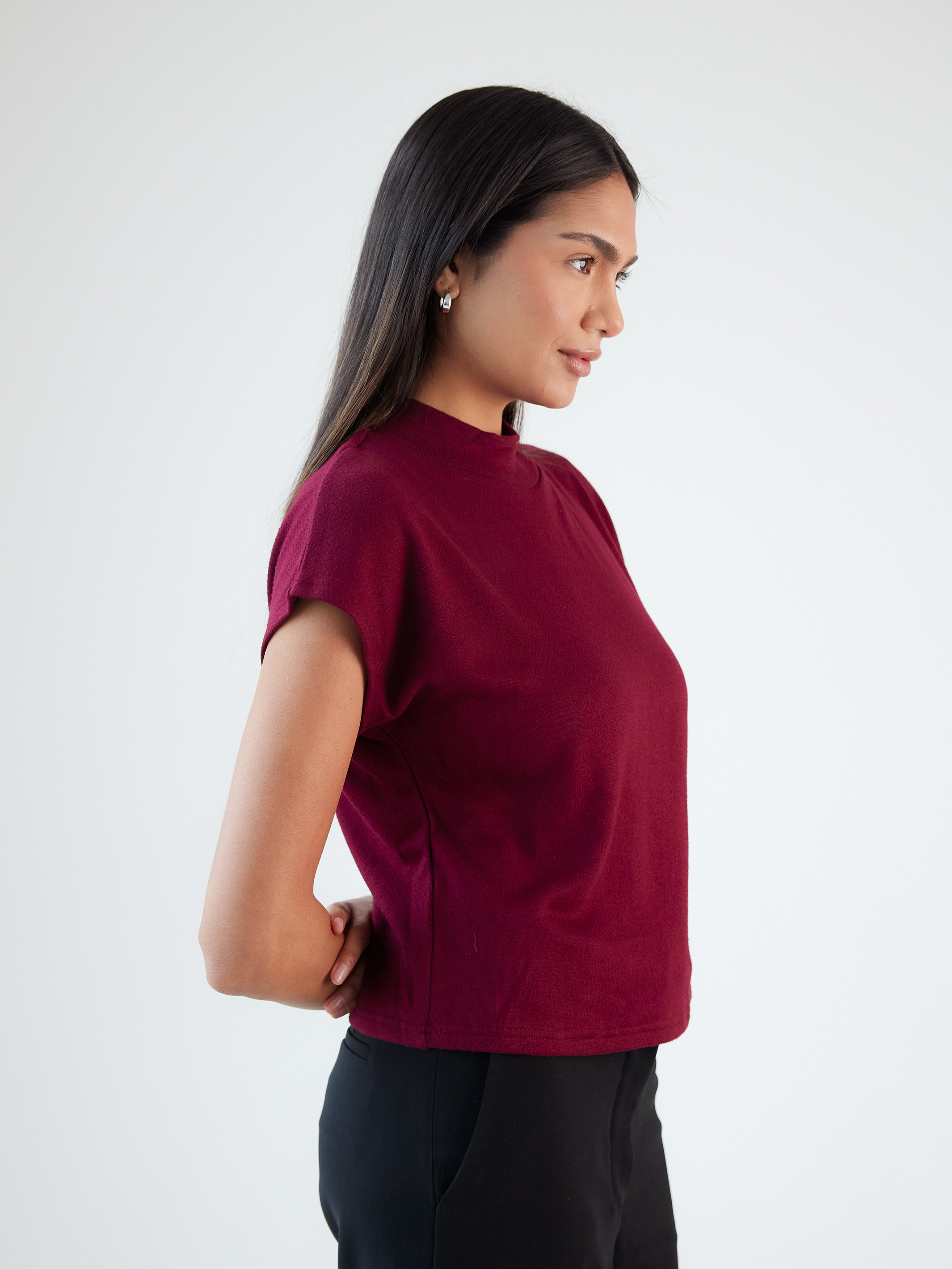 Boxy Mock Neck Brami