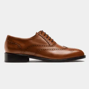 Brogue Shoes in brown leather