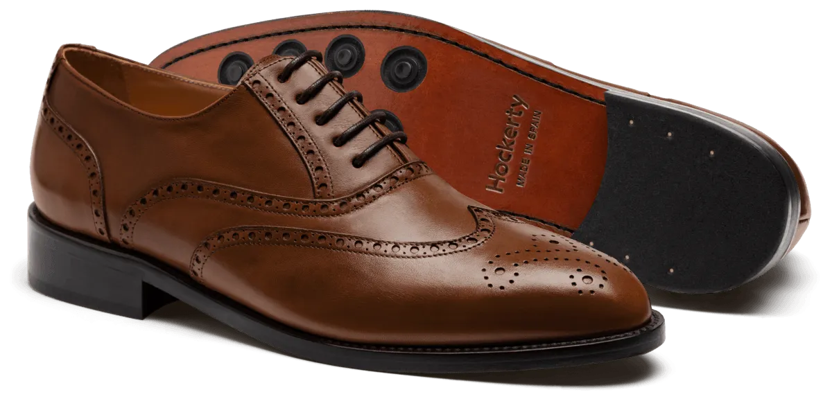 Brogue Shoes in brown leather