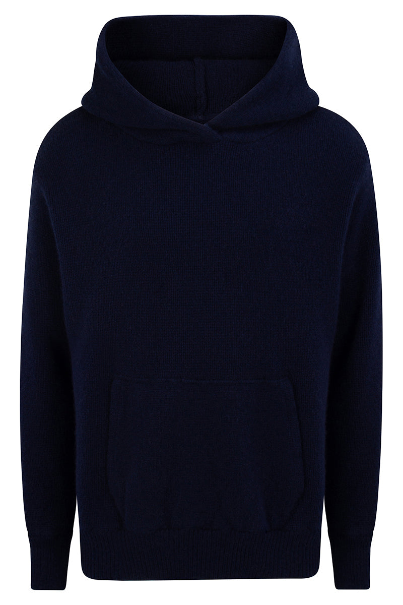 Cable Knit Cashmere Crop Hoodie