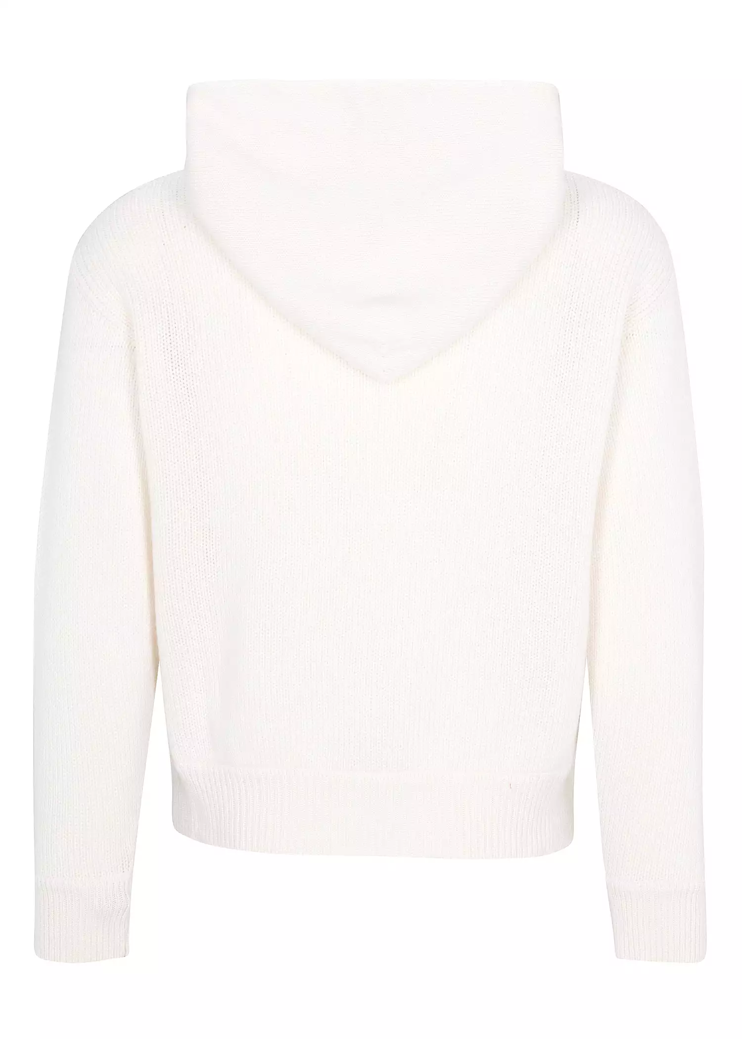 Cable Knit Cashmere Crop Hoodie