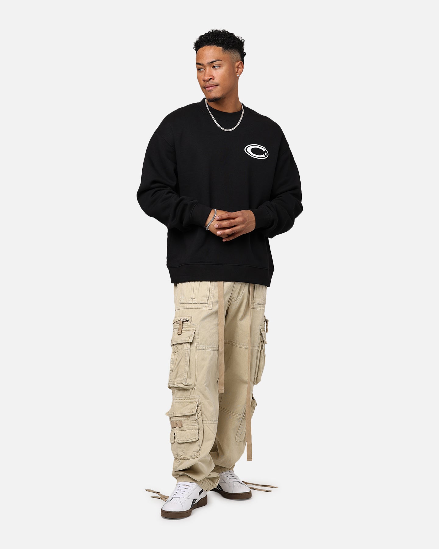 Carre C-Star Oversized Crewneck Black