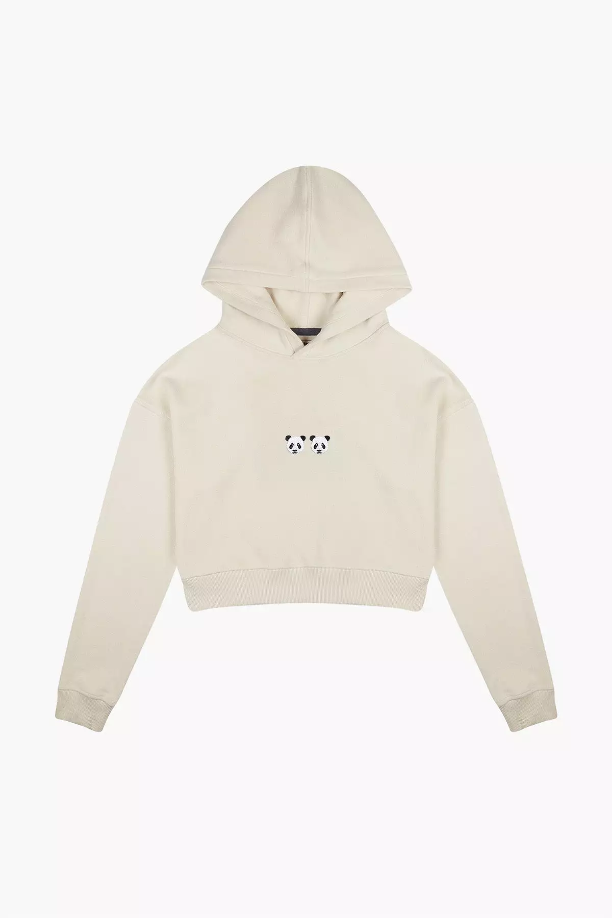 Chi & Chi Super Soft Crop Hoodie - Ekru