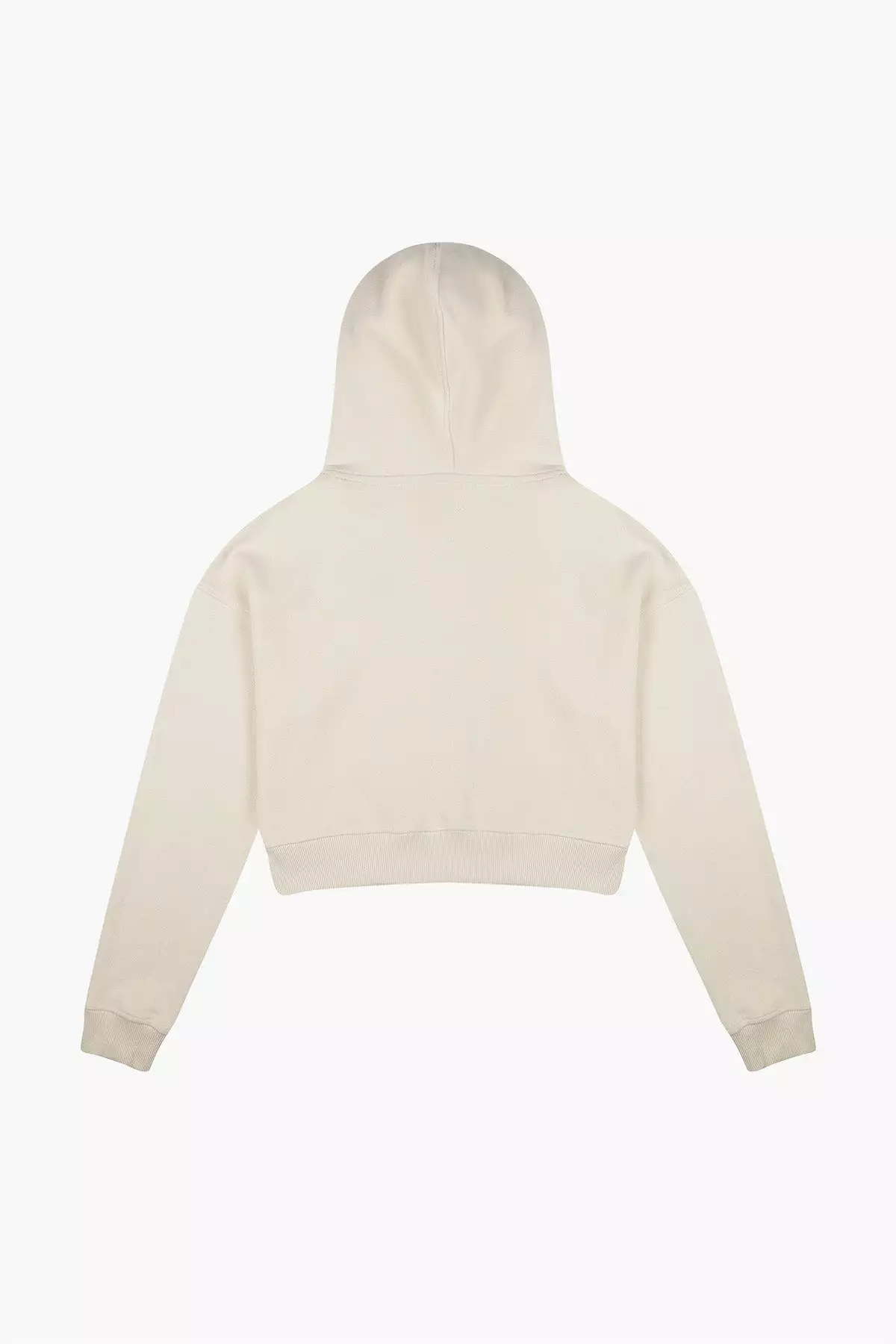 Chi & Chi Super Soft Crop Hoodie - Ekru