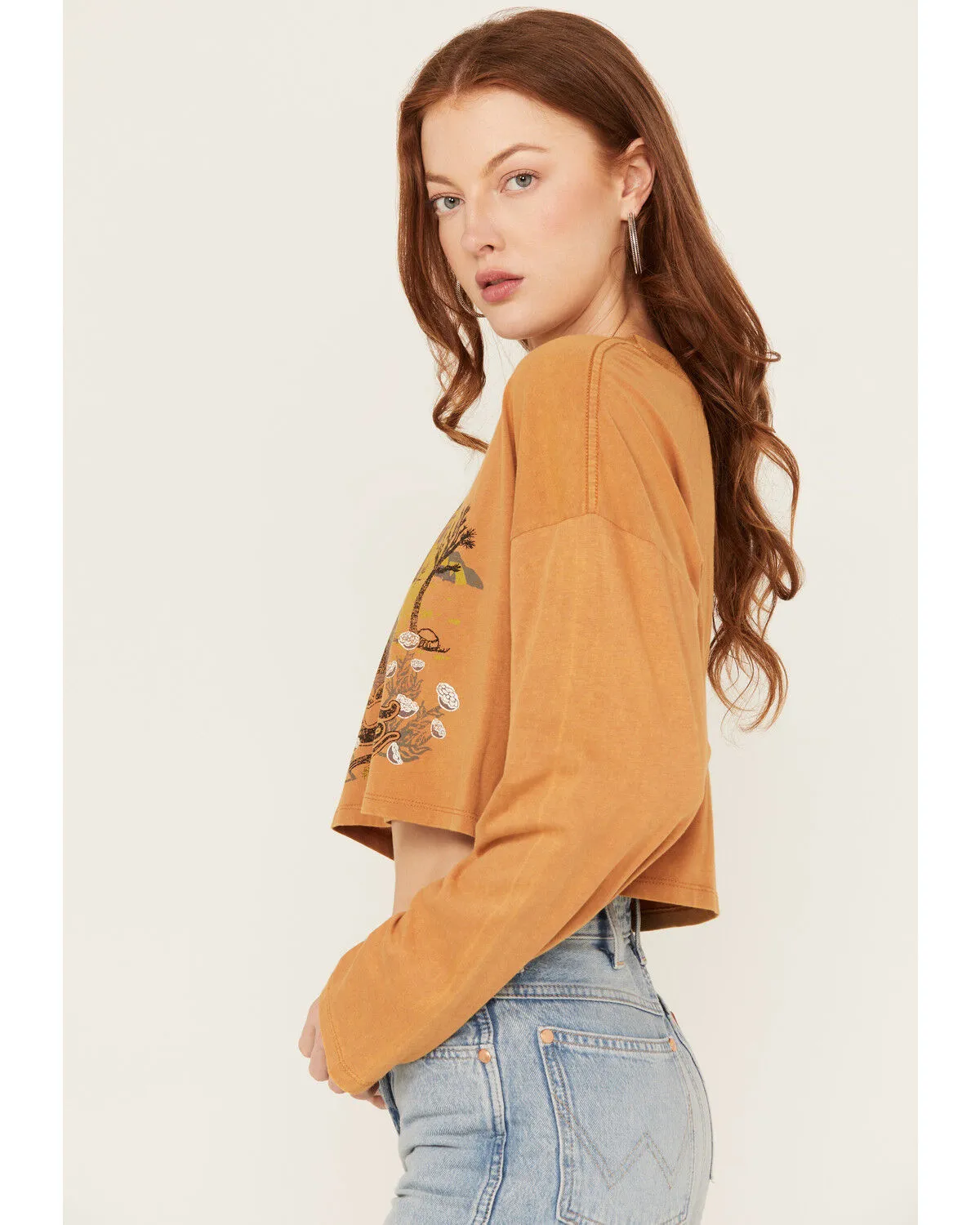 Cleo + Wolf Women's Joshua Tree Long Sleeve Cropped Tee