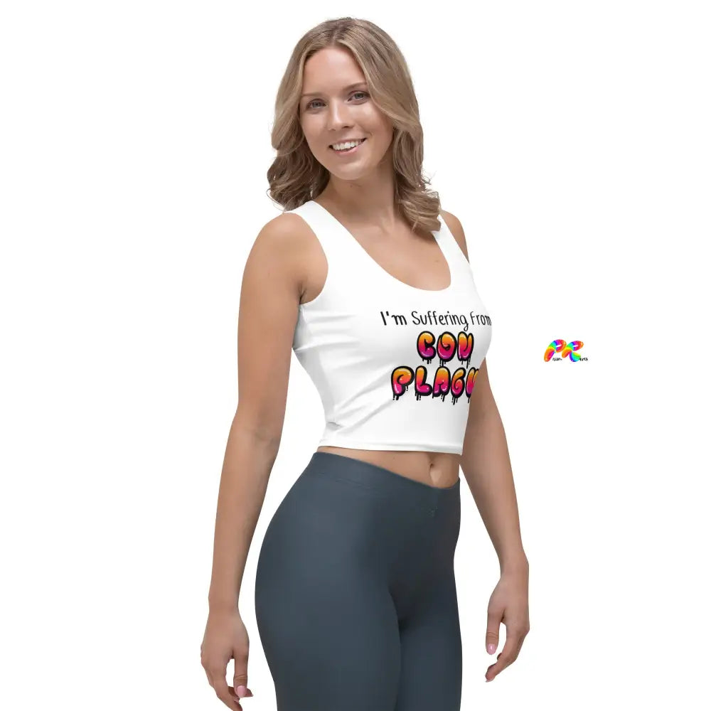 Con Plague Slim Fit Crop Top