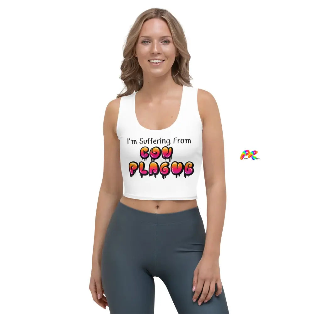 Con Plague Slim Fit Crop Top