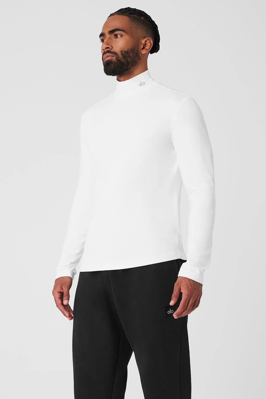 Conquer Reform Mock Neck Long Sleeve - White