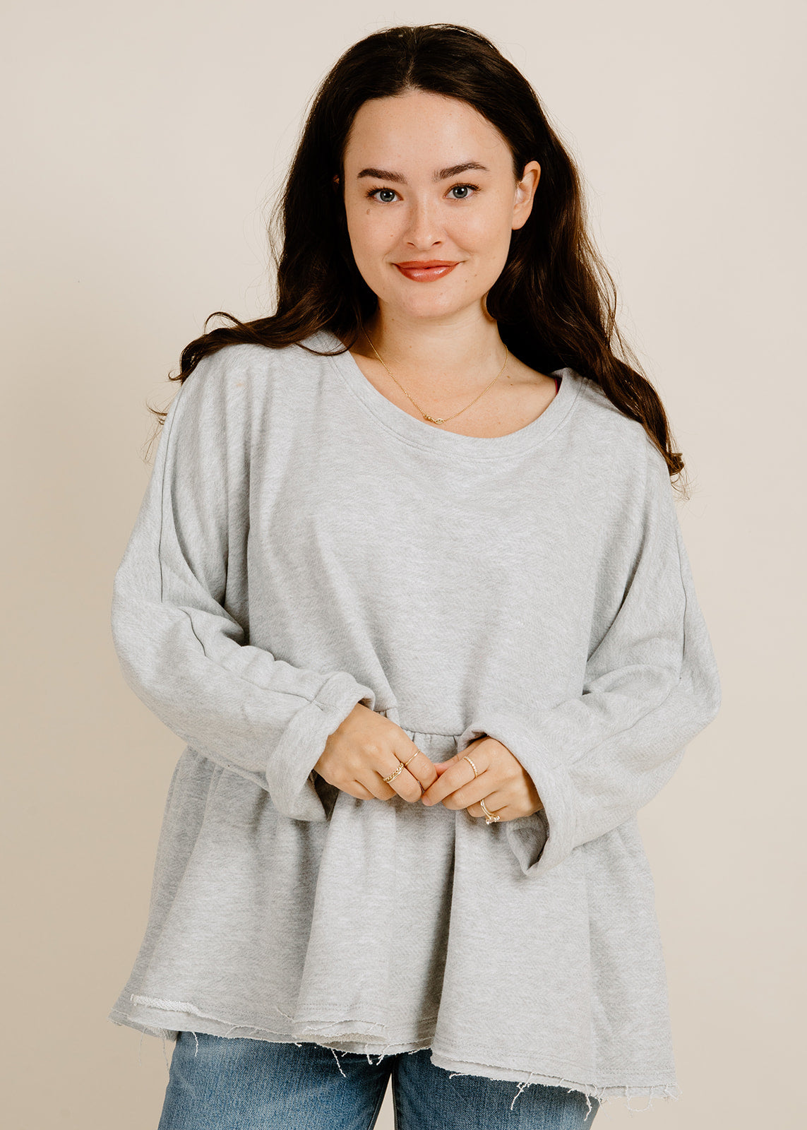 Cozy Nights Top - Grey