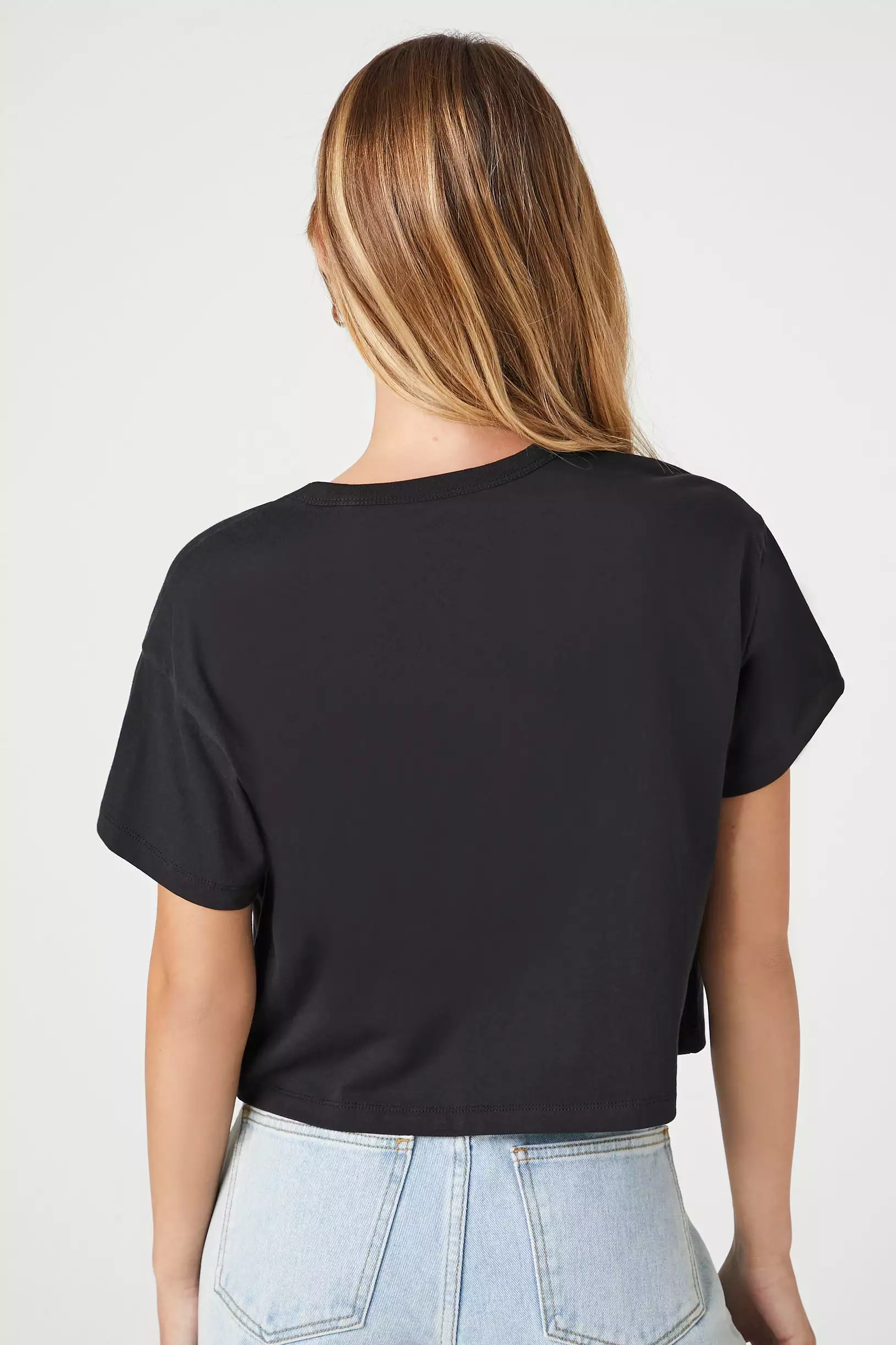 Crew Neck Cropped Tee