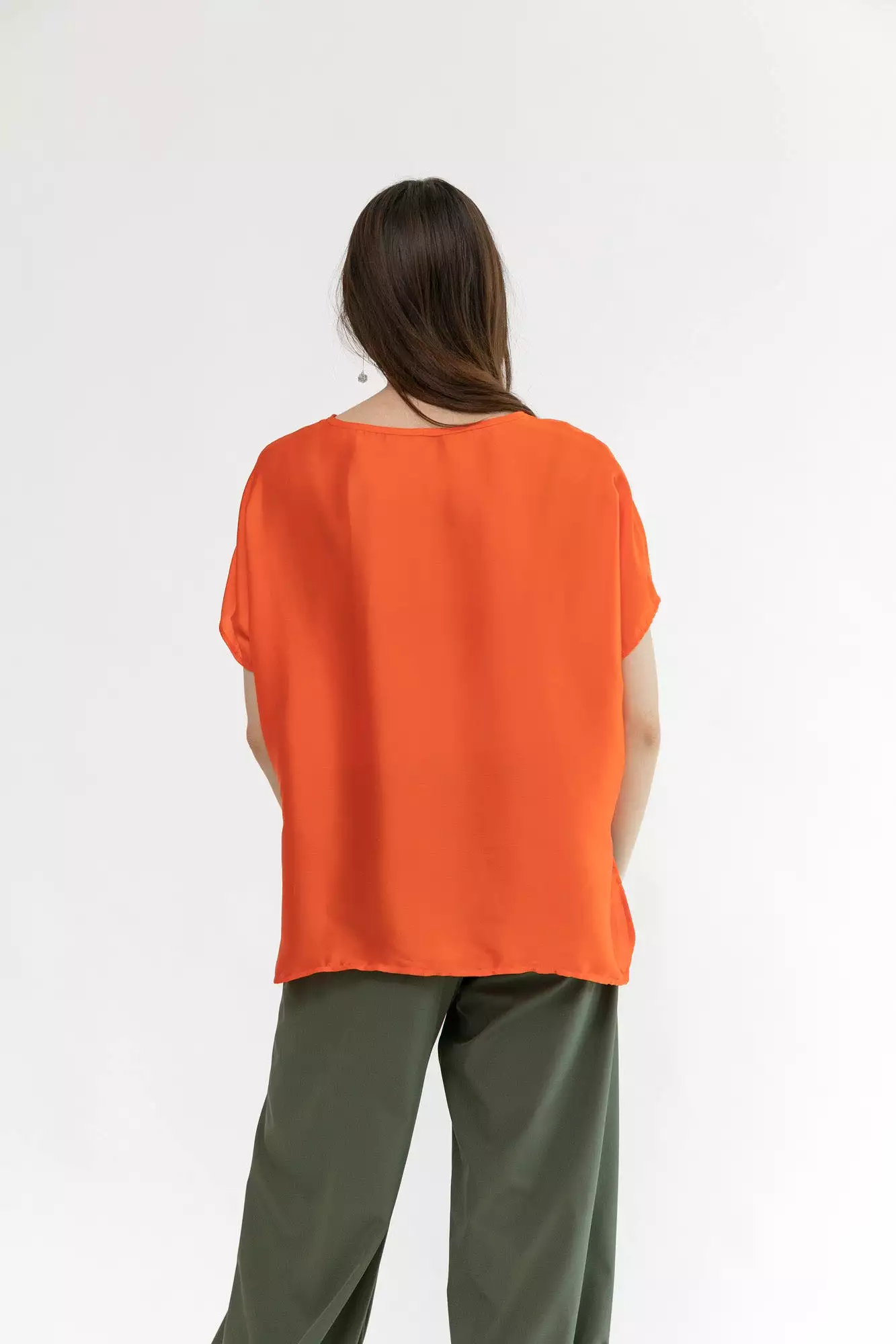 Cropped Easy Tee | Saffron