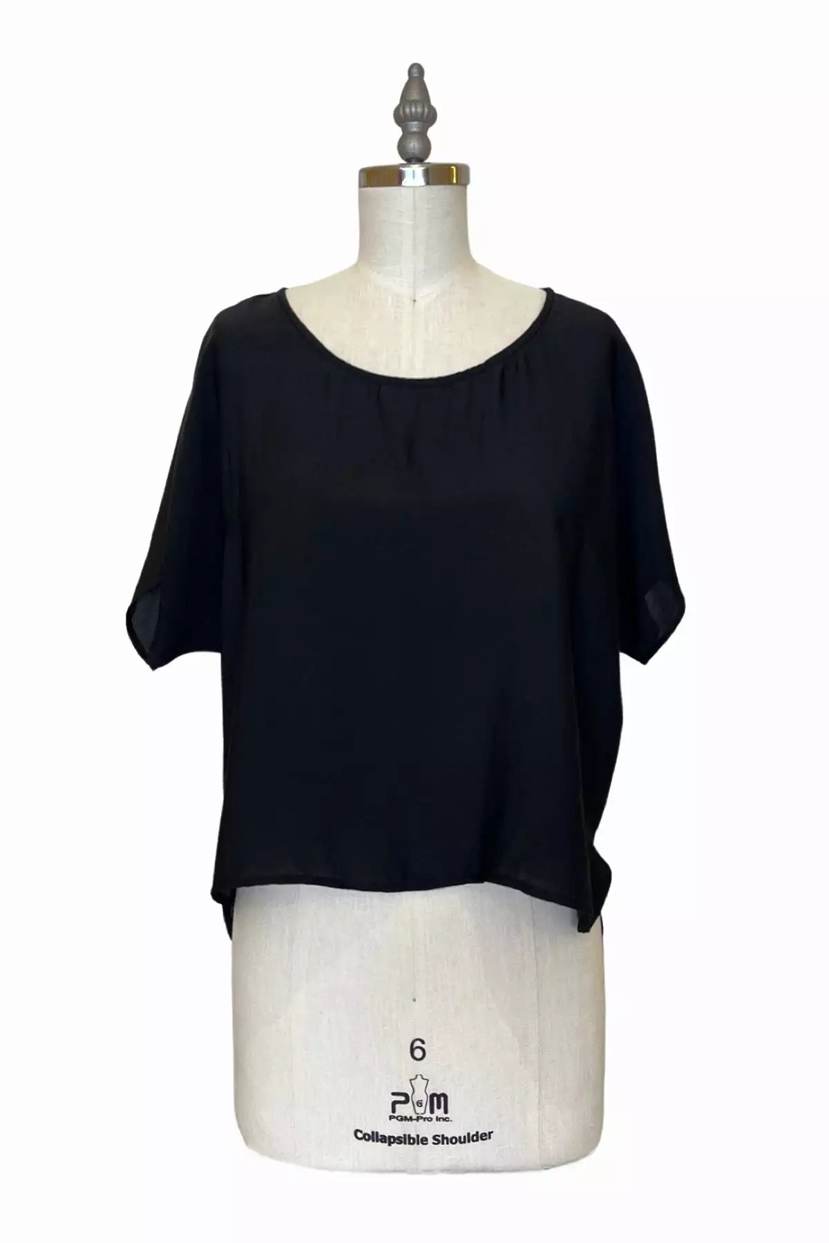 Cropped Easy Tee | Silky Black