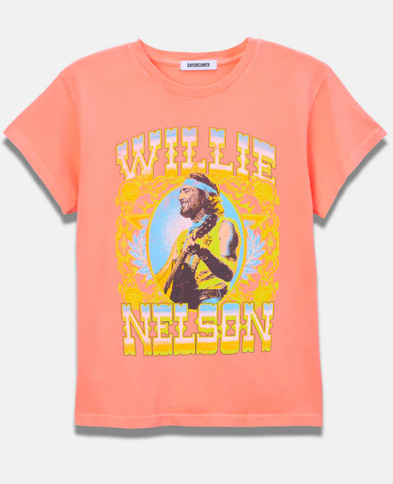 Daydreamer - Willie Nelson Outlaw Country Tour Tee - Desert Flower