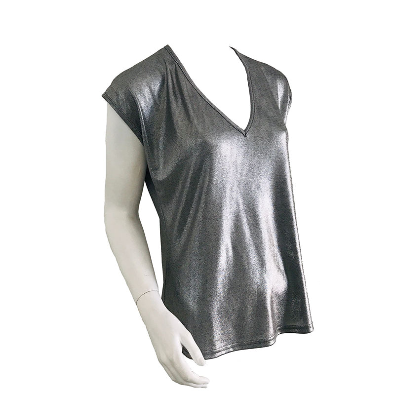 Deep V Shimmer Tee