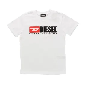 Diesel Unisex White T-Shirt With Logo