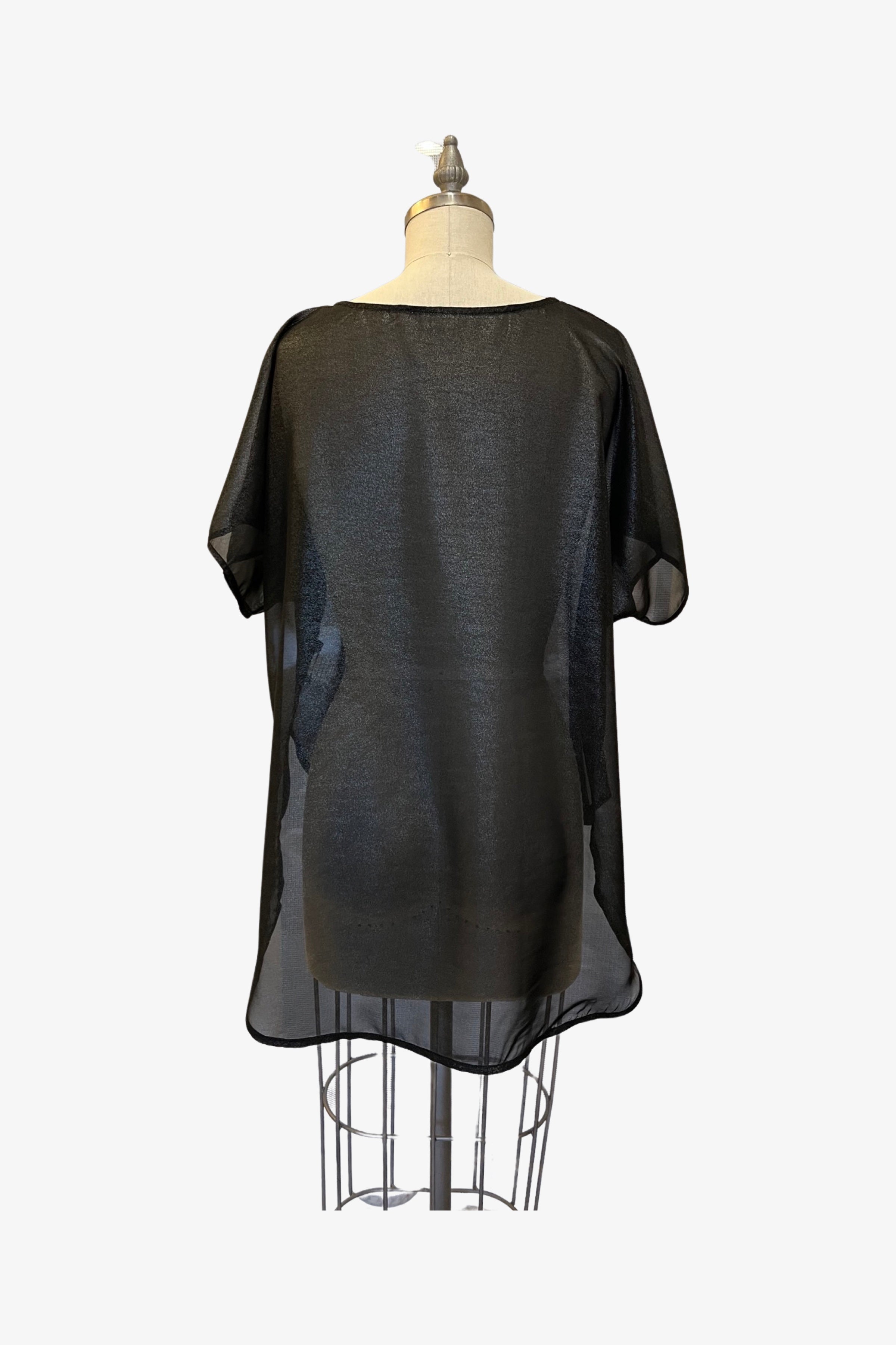 Easy Tee | Sheer Black Foil