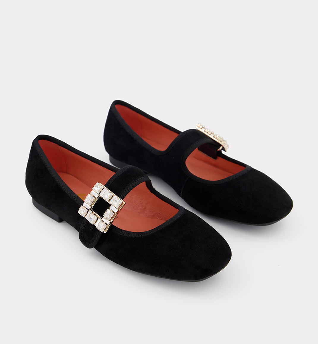 Electric Buckle Shoe l Black Suede