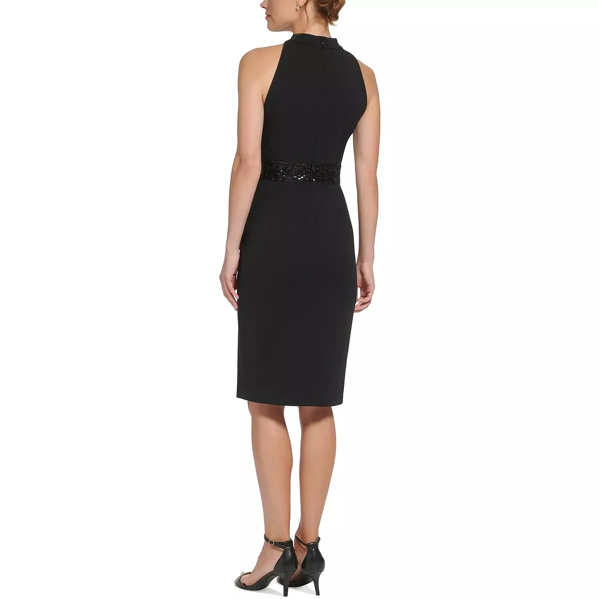 Eliza J Womens Pleated Knee Length Cocktail and Party Dress