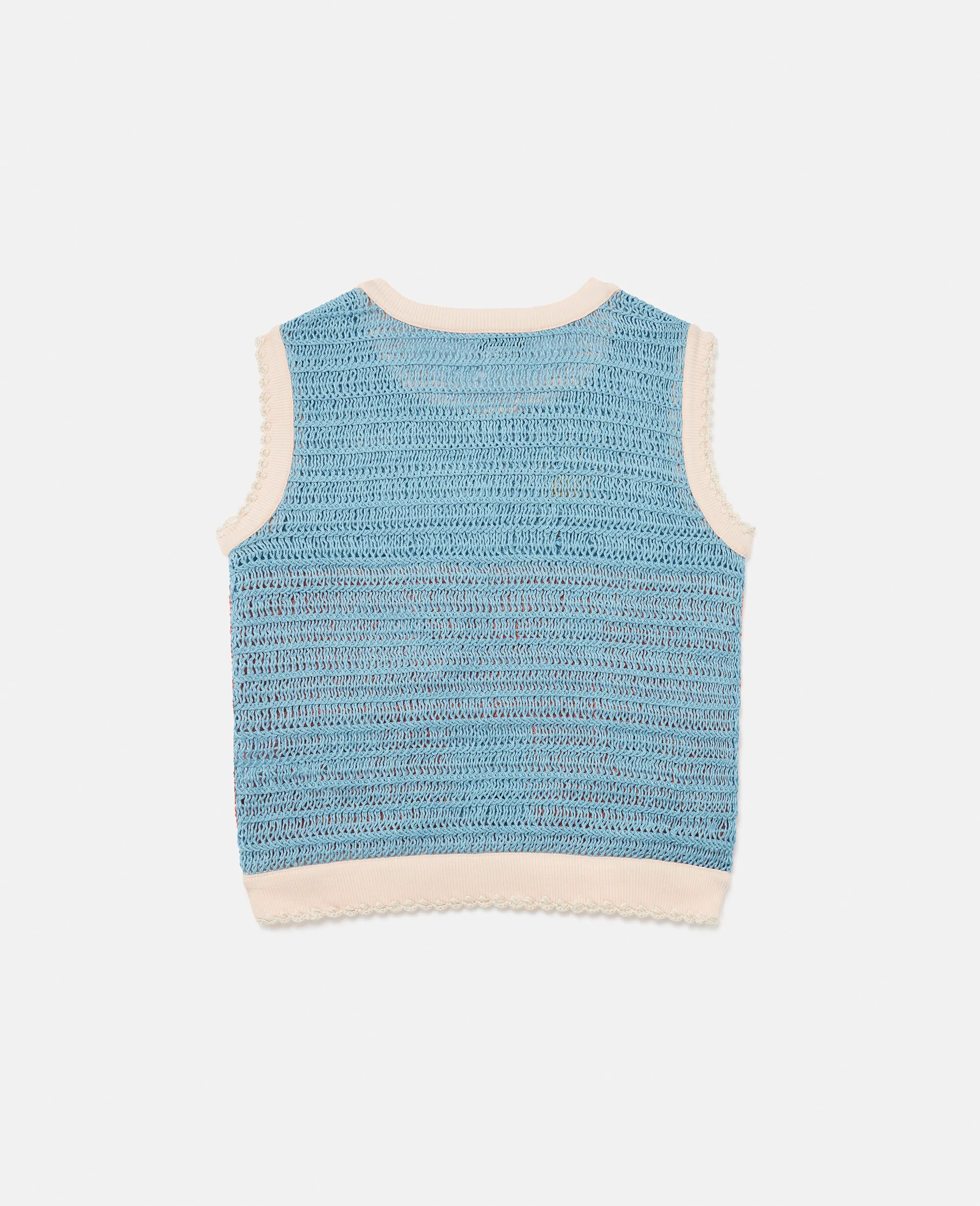 Farmyard Appliqué Knitted Sweater Vest