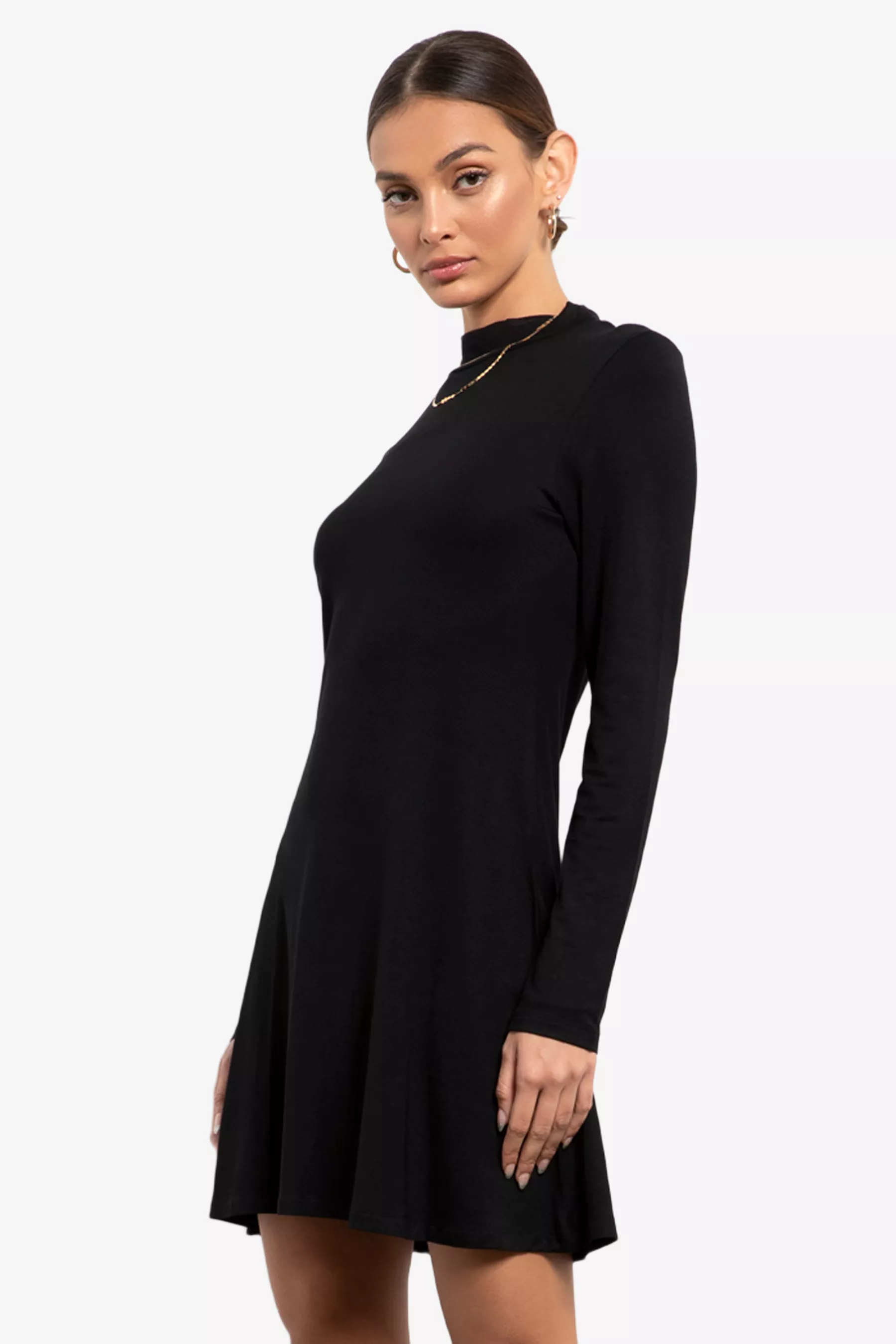 Fernanda Mock Neck Mini Dress