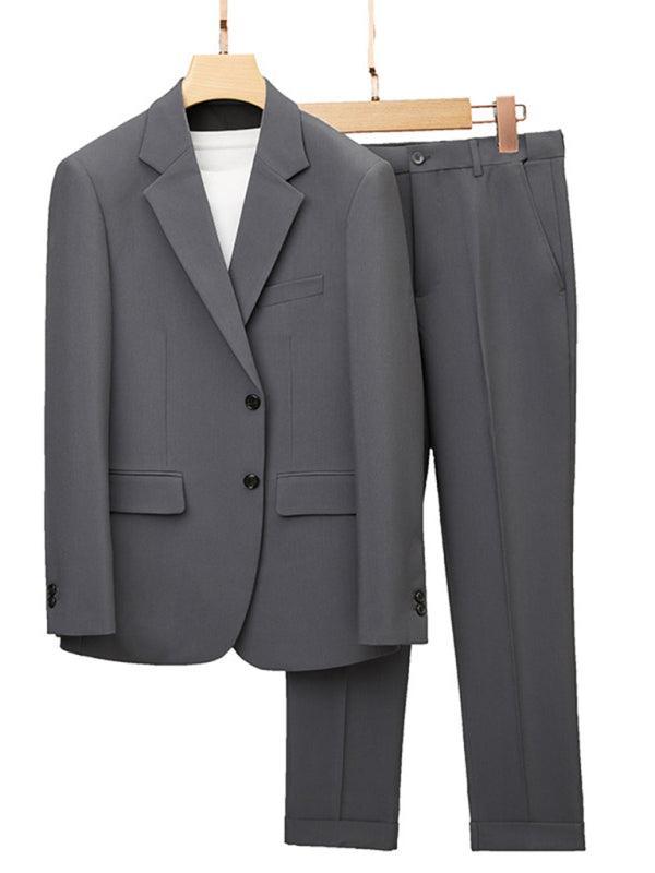 Formal Slim Fit 2-Piece Grey Suit