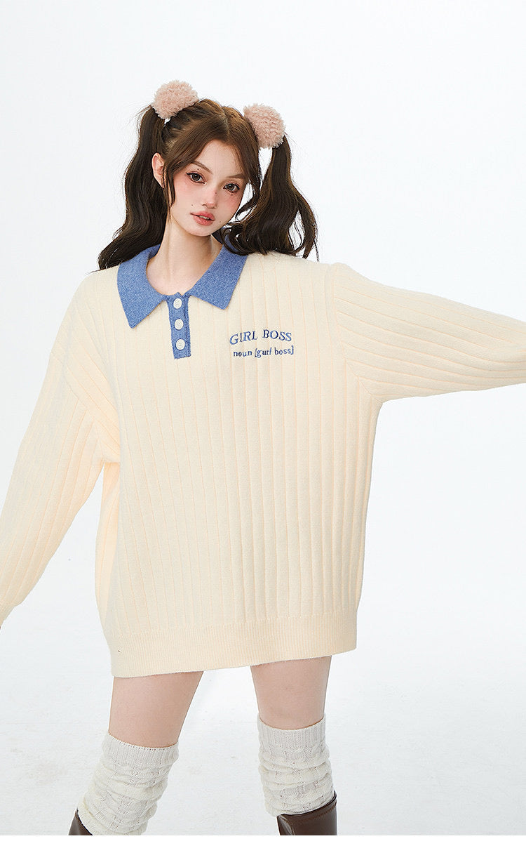 girl boss oversized sweater