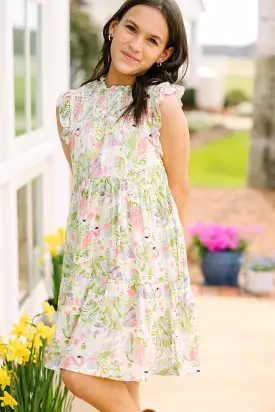 Girls: Out In The Sun Pink Flamingo Dress