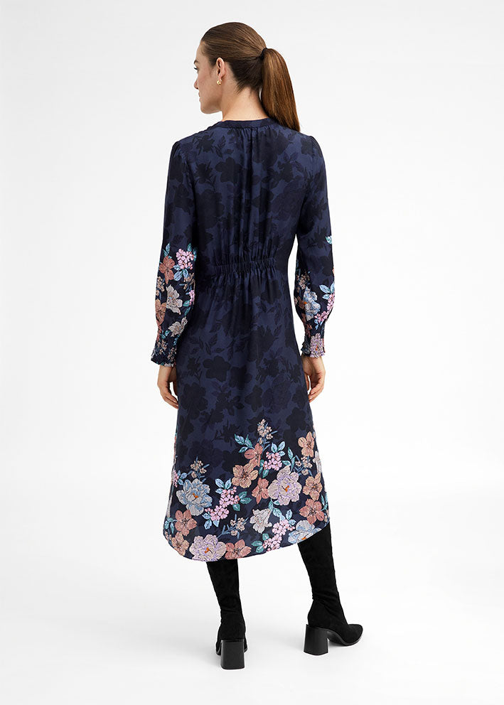 Gustav Hali midi+ dress 51507 Kjole - After Midnight with print