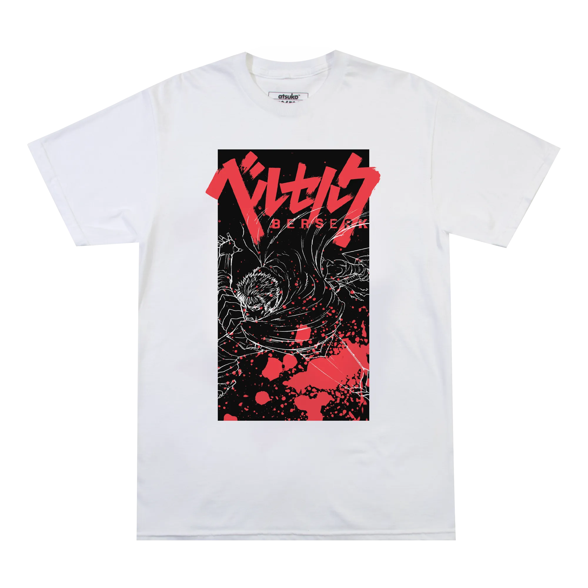 Guts Black Swordsman White Tee