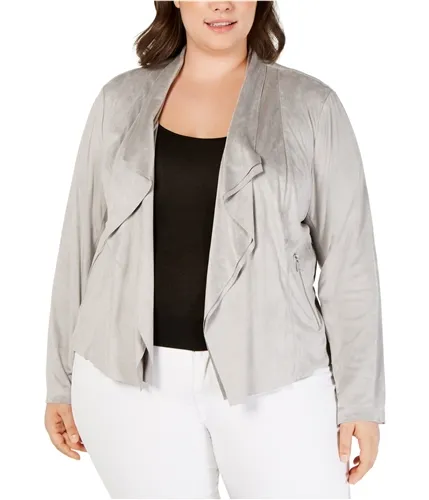 I-N-C Womens Double Layer Draped Jacket