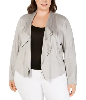 I-N-C Womens Double Layer Draped Jacket