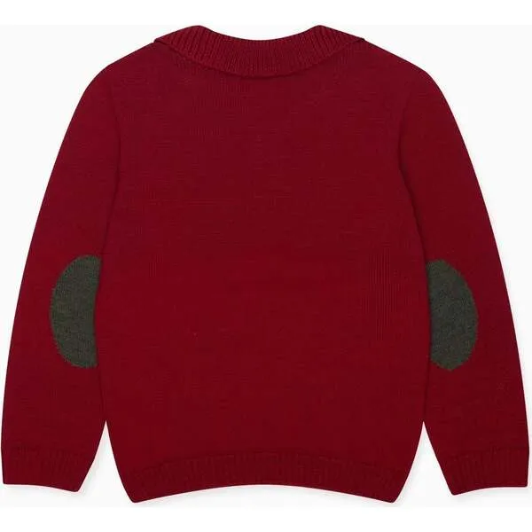 La Coqueta Burgundy Brio Merino Boy Sweater