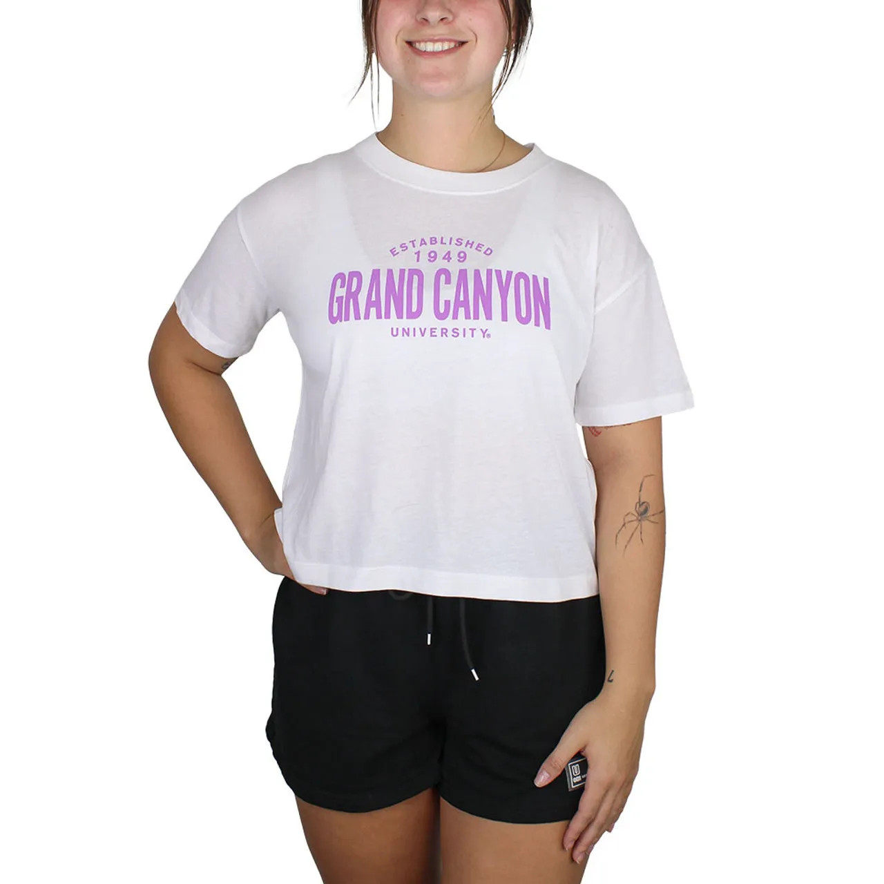 League Women's White Established 1949 Grand Canyon University Cropped Tee