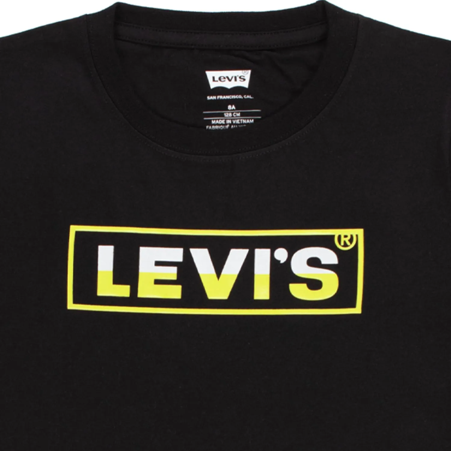 Levi's Unisex Black T-Shirt With A Logo Print