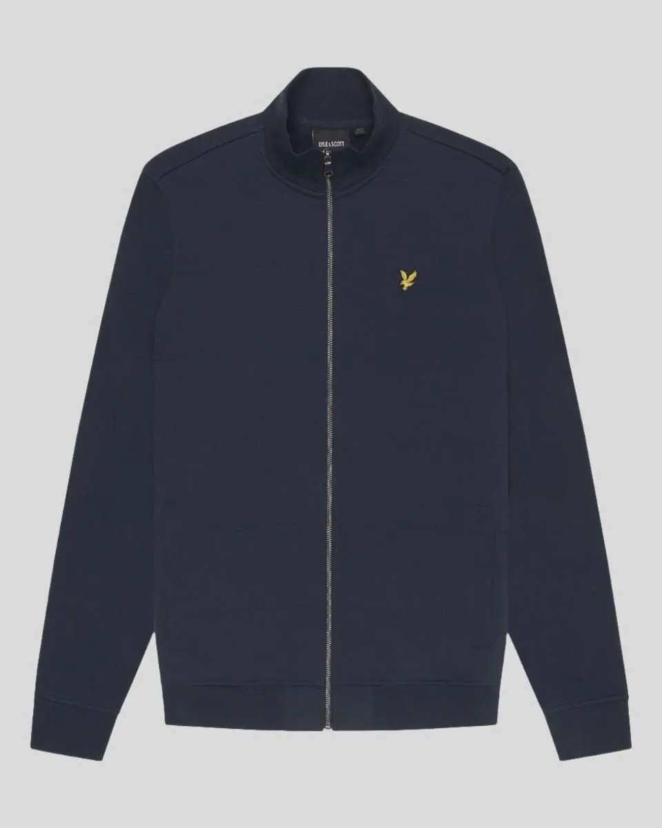 Lyle & Scott Hybrid Baffled Track Jacket Dark Navy