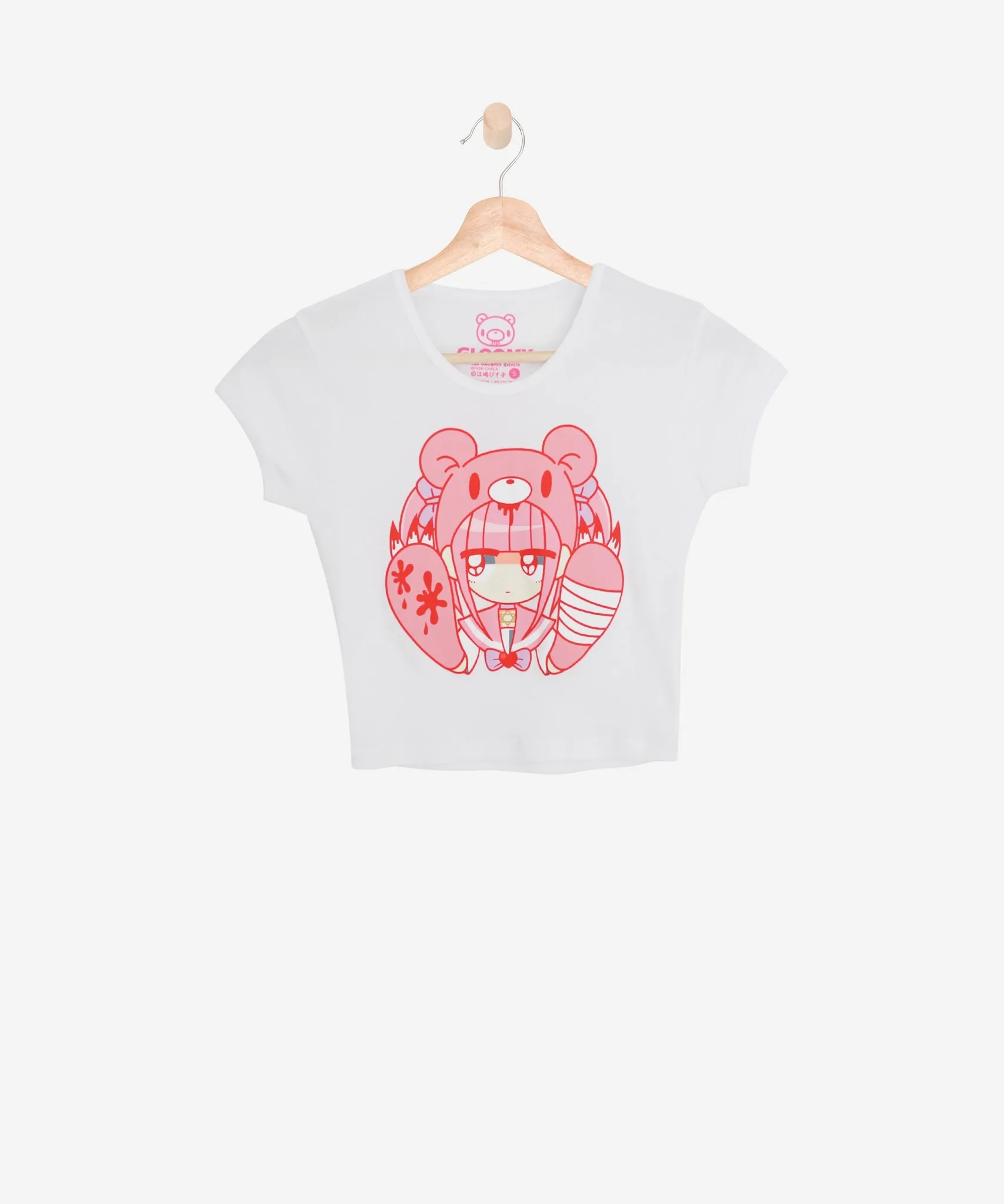 MENHERACHAN x Gloomy Bear Bandaid Cropped Tee