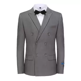 Men's Slim Fit 2-Piece Double Breasted Suit