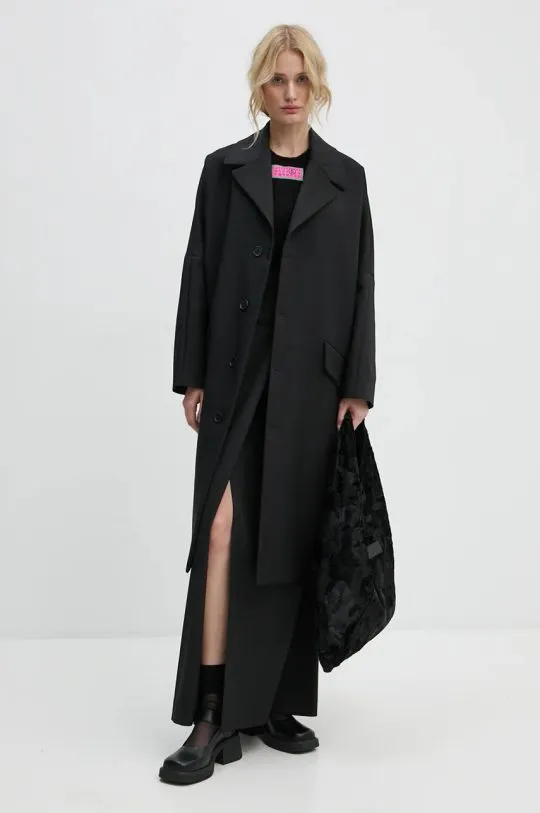 MM6 Maison Margiela coat women’s black color S62AA0087.M35222