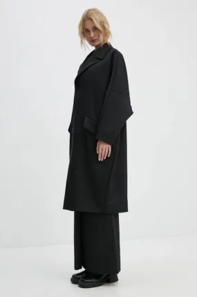 MM6 Maison Margiela coat women’s black color S62AA0087.M35222