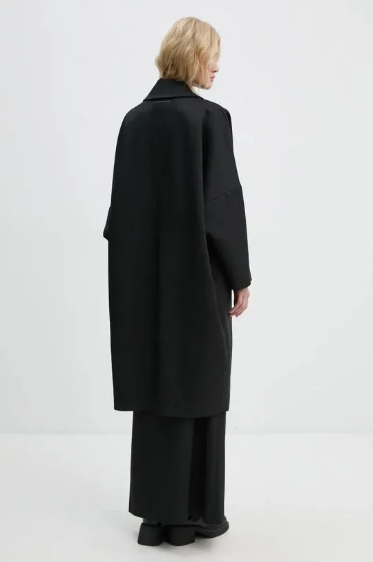 MM6 Maison Margiela coat women’s black color S62AA0087.M35222