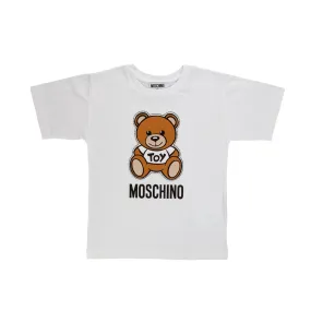 Moschino Unisex Teddy Bear White T-Shirt